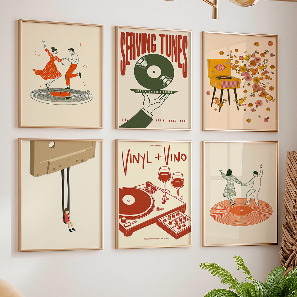 Office Furniture At Home - 1 unidade Pôster de Música Vintage