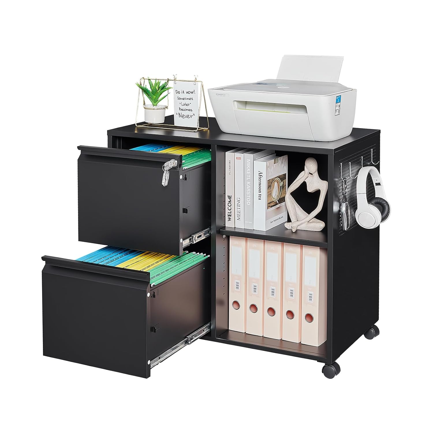 File Cabinet Lateral - Armário de Arquivo Metálico com 2