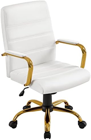 Task Chair Mid Back - Cadeira de Escritório Ergonômica em Couro