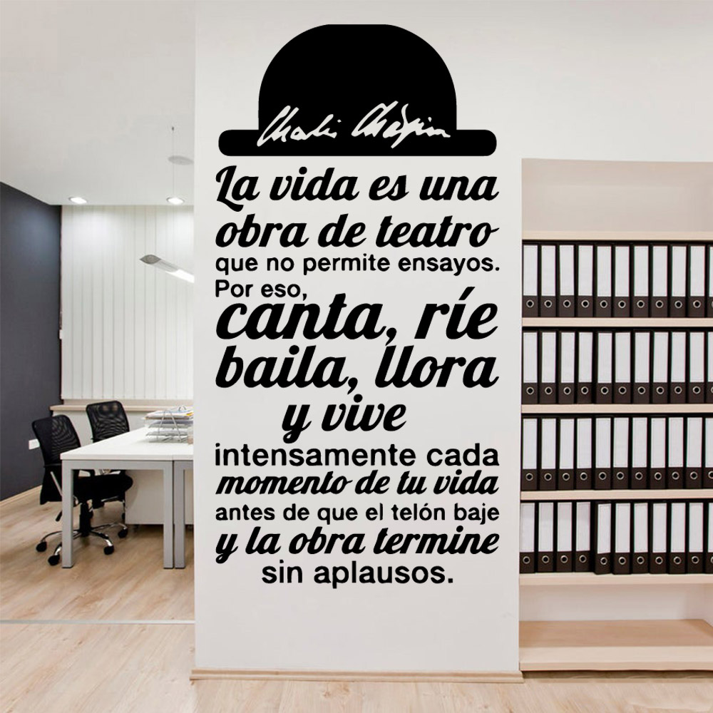 Office Furniture At Home - 1 peça textos motivacionais espanhóis adesivos