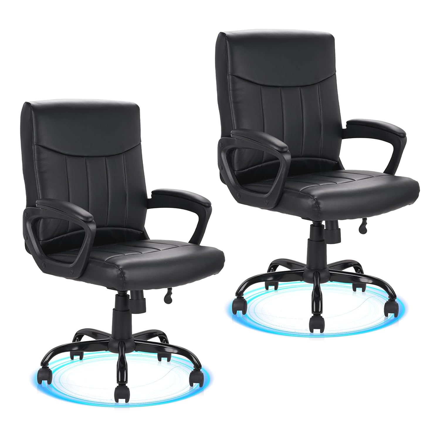 Task Chair Mid Back - Cadeira de Escritório em Couro Ergonômica