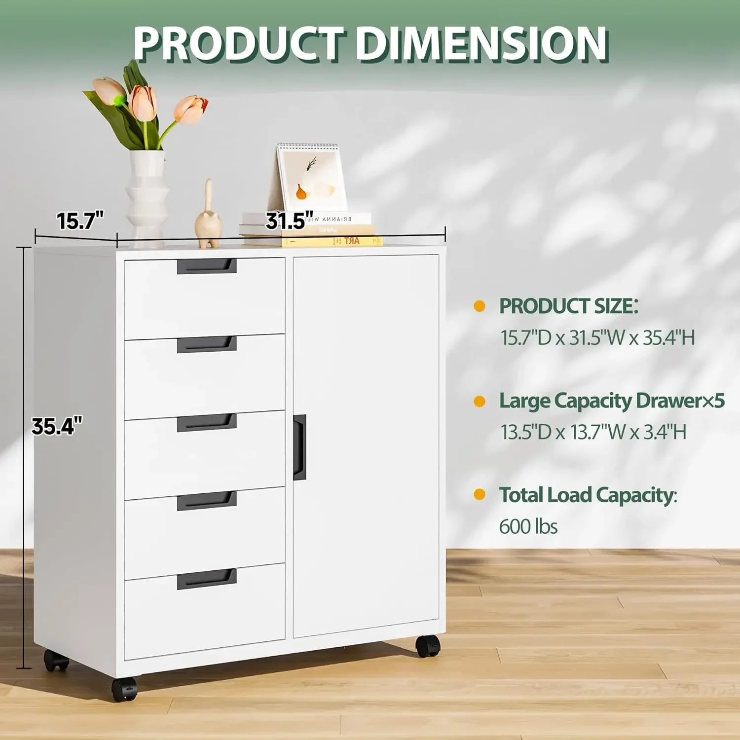 Armário de Armazenamento com 5 - File Cabinet Lateral avaliação e preço
