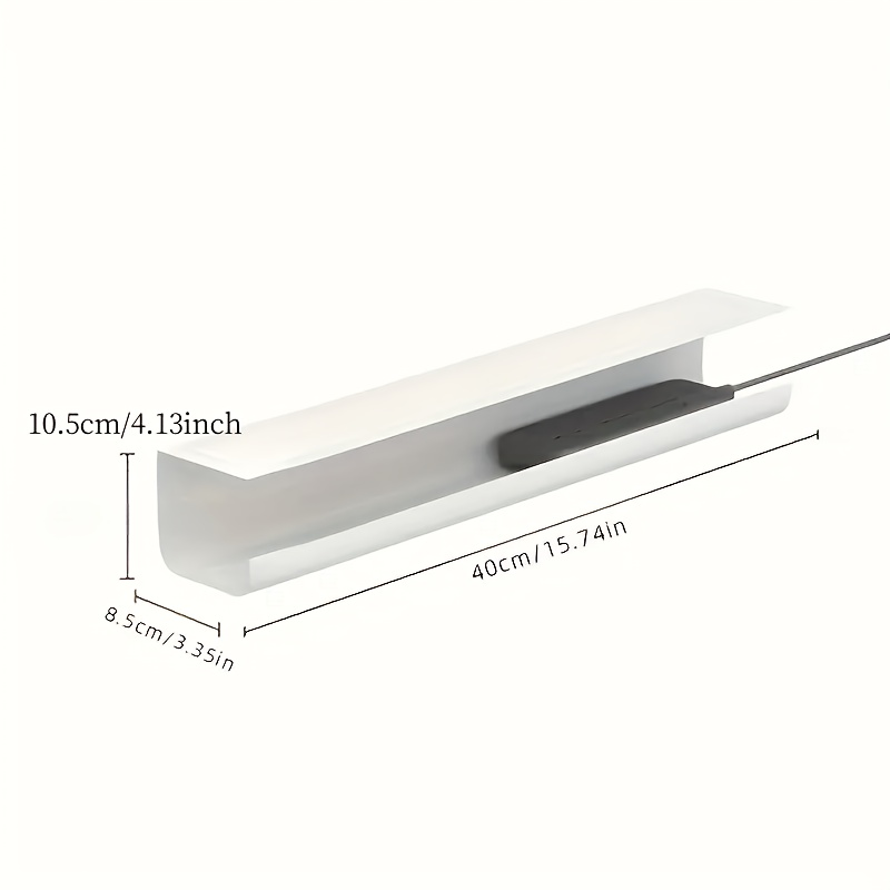 1 peça 40cm/15.75 polegadas se - Cable Tray Under Desk avaliação e preço