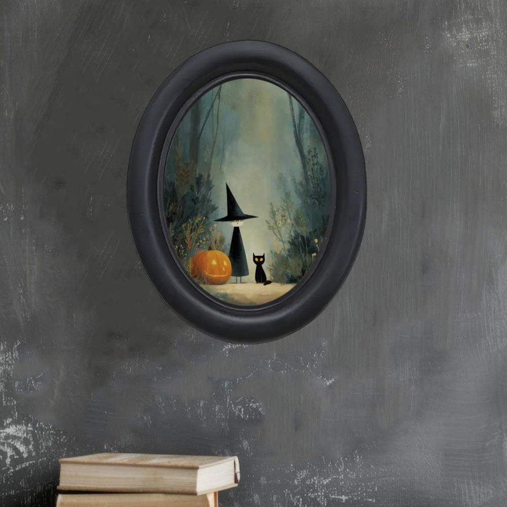 Uma bruxa de Halloween vintage - Office Furniture At Home avaliação e preço