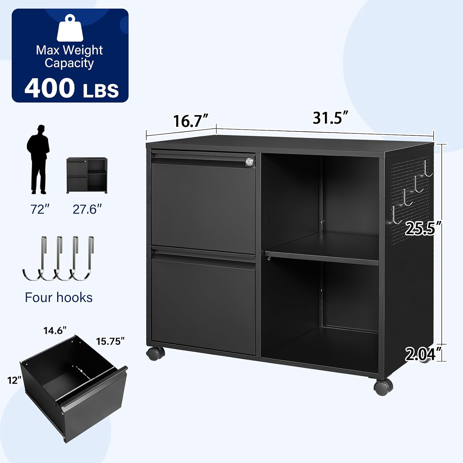 Armário de Arquivo Metálico co - File Cabinet Lateral avaliação e preço