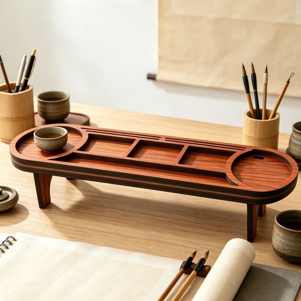 Organizador de Mesa de Madeira - Pegboard Office Organizer avaliação e preço