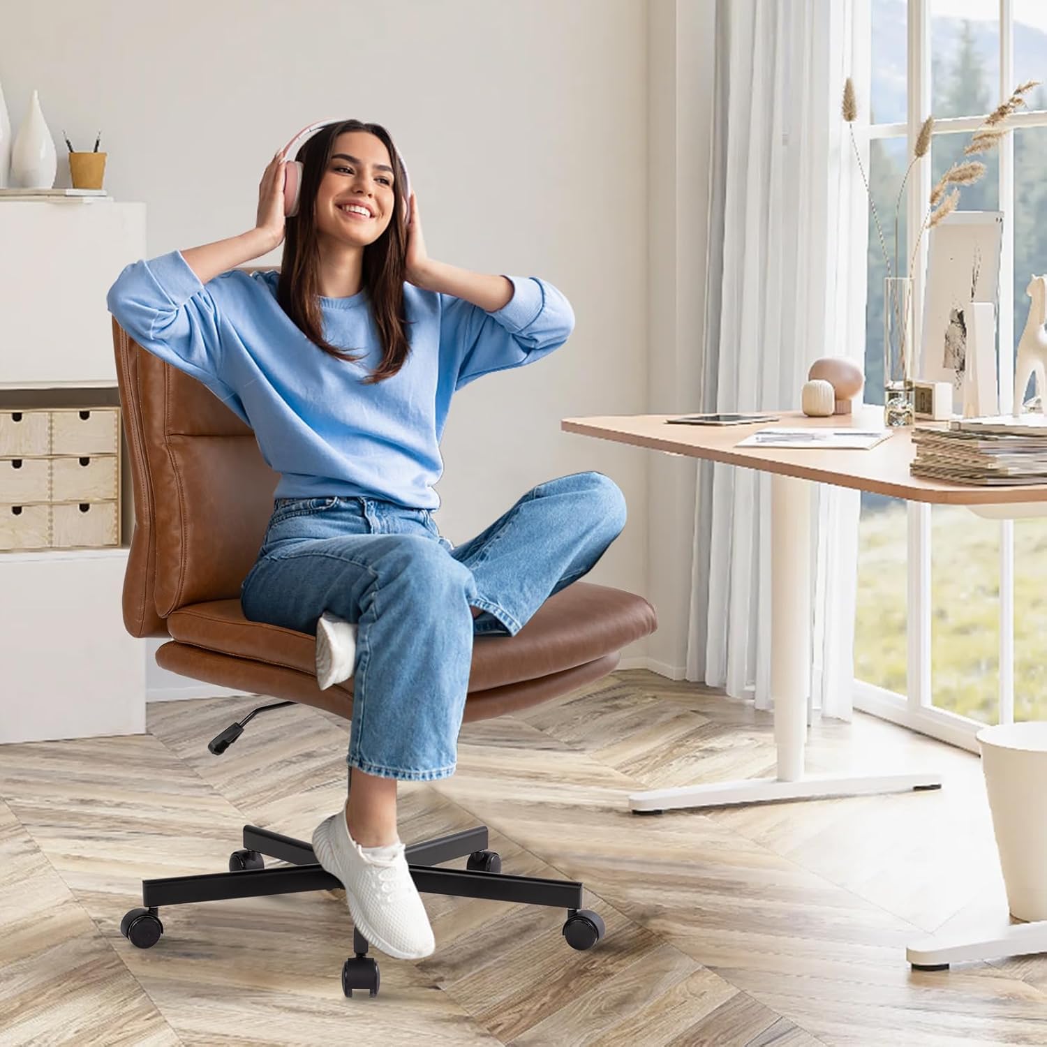 Cadeira de escritório sem braç - Task Chair Mid Back avaliação e preço