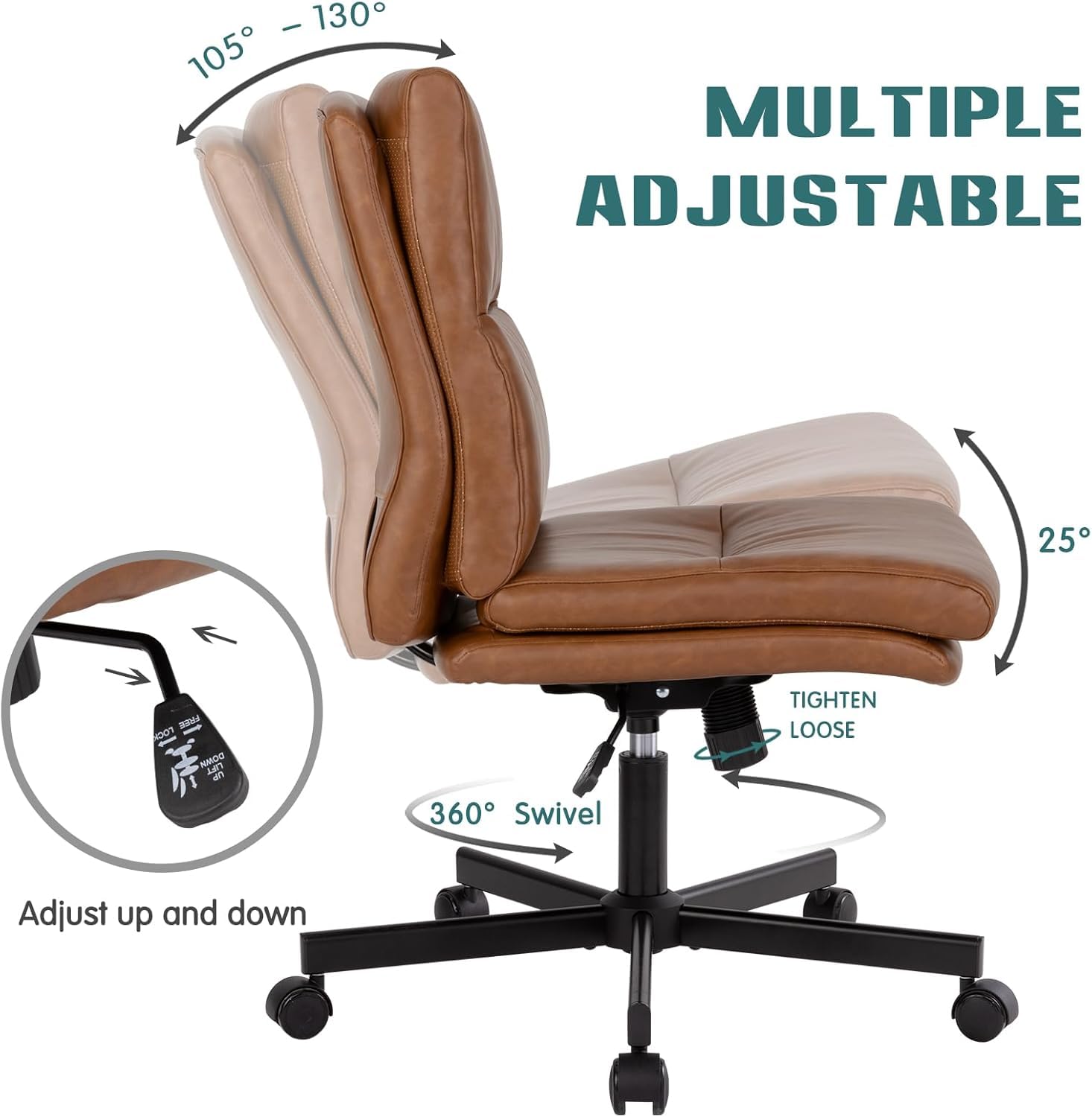 Cadeira de escritório sem braç - Task Chair Mid Back avaliação e preço