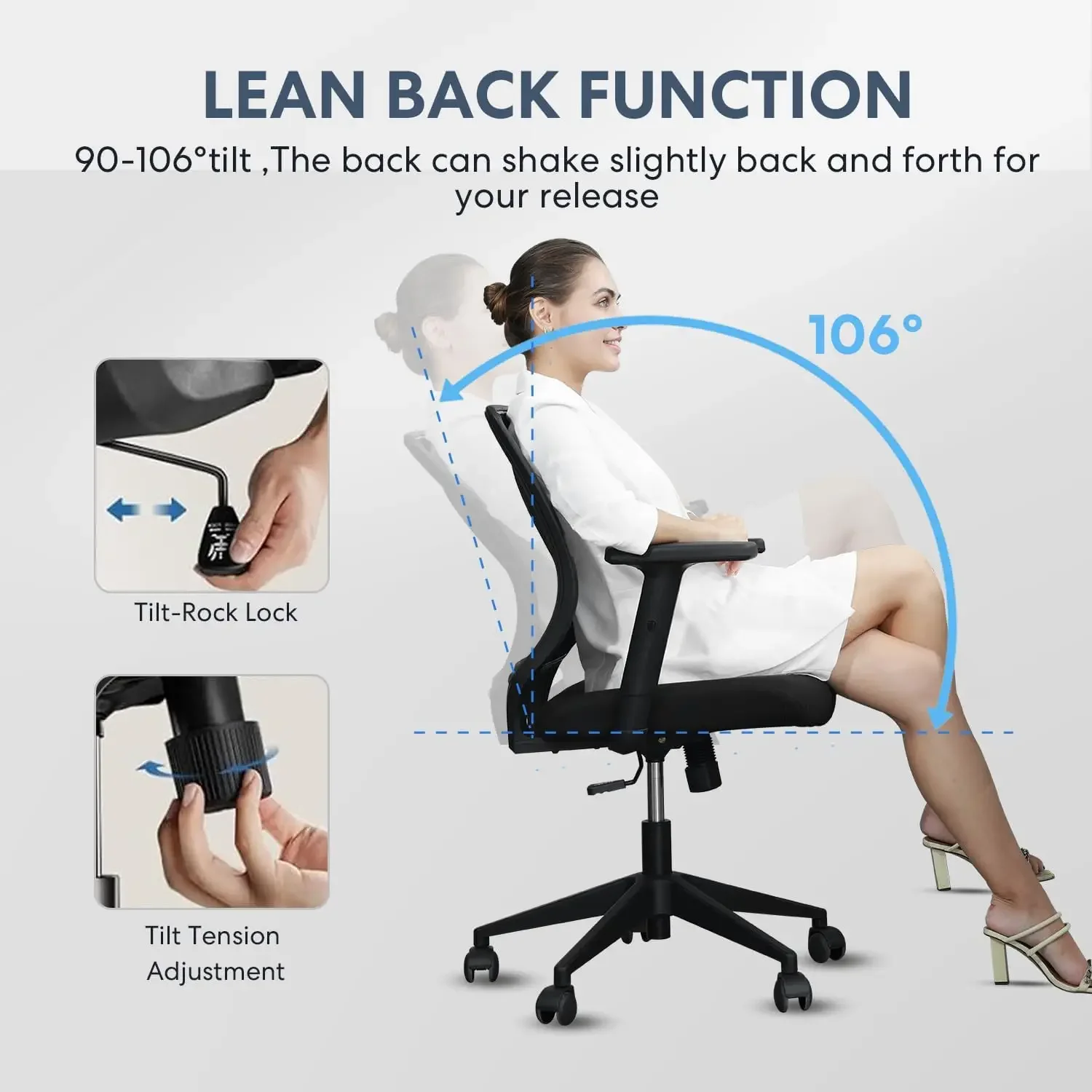 Cadeira de Escritório Ergonômi - Task Chair Mid Back avaliação e preço